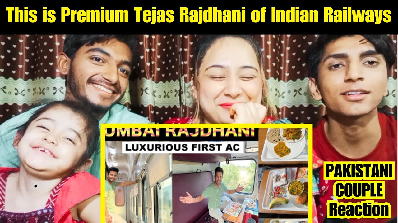 This is Premium Tejas Rajdhani of Indian Railways | Luxury on the go | Pakistani Couple Reaction