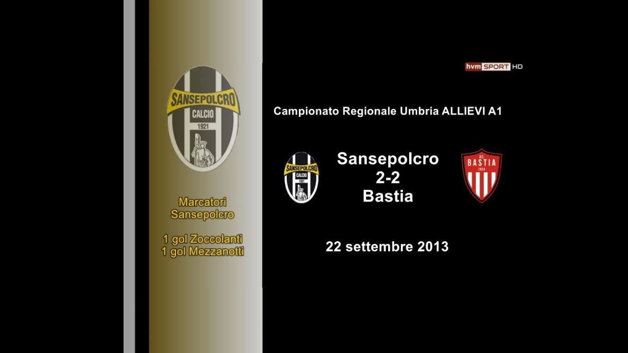 Sansepolcro-Bastia 2-2 (Allievi Regionali Umbria A1)