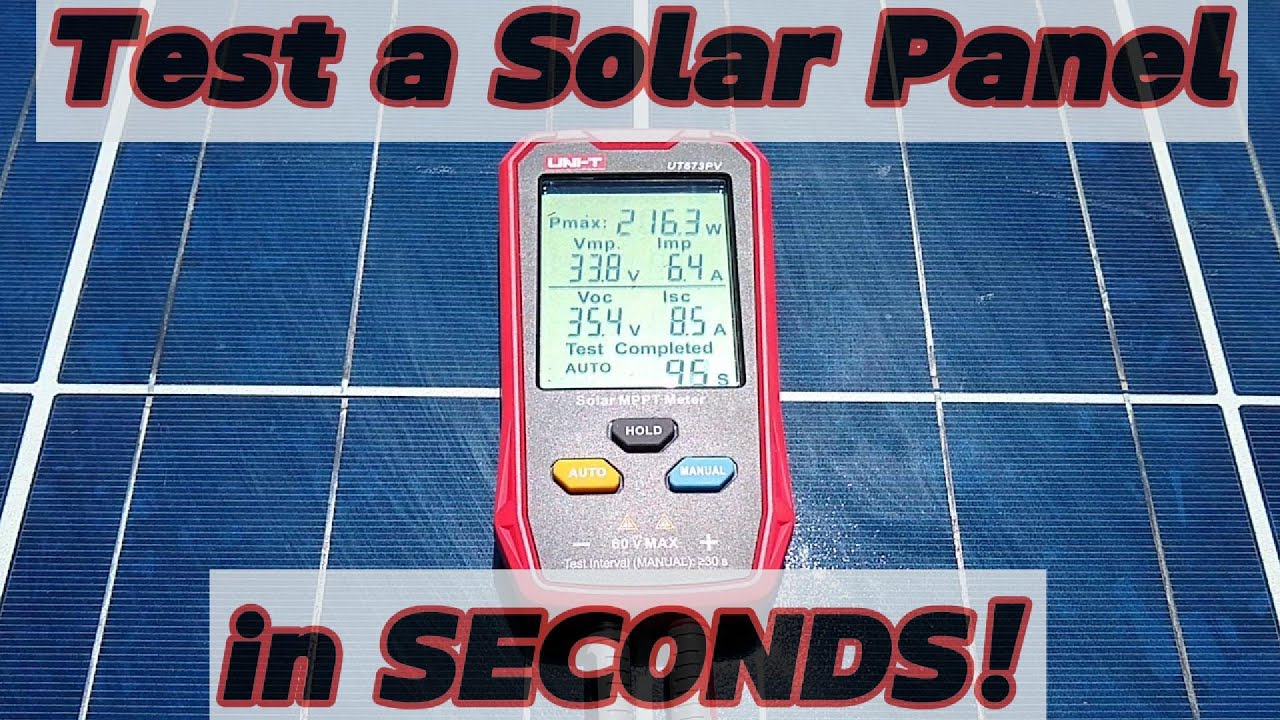 Test Solar Panels in Seconds UNI-T UT673PV