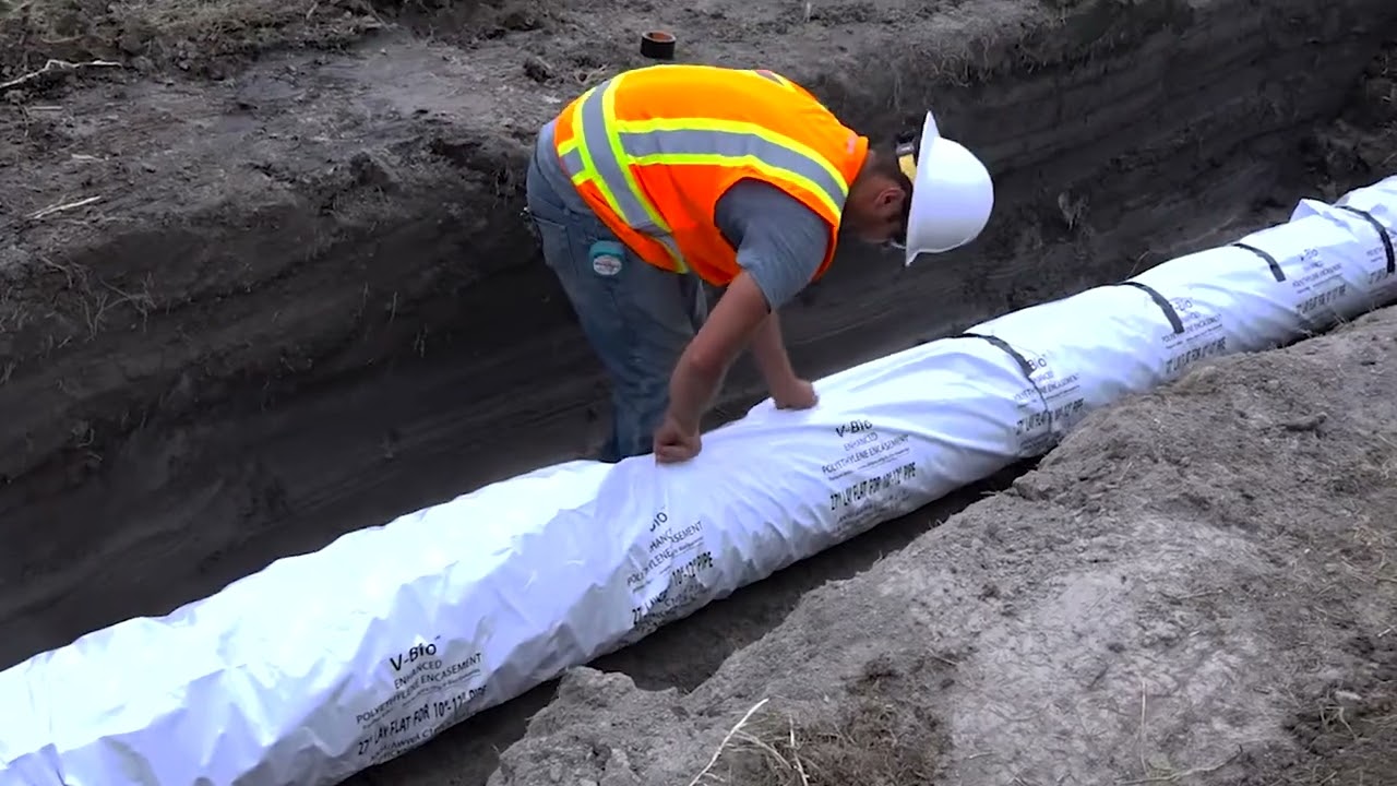 V-Bio® Enhanced Polyethylene Encasement Chapter #3 Modified Method A Wet Conditions
