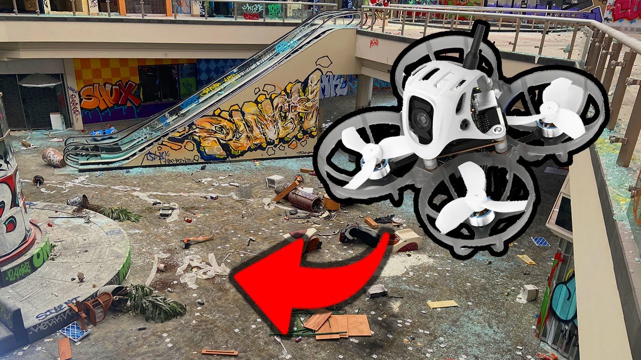 Flying a Tiny Drone through an Abandoned Mall! #fpv #tinywhoop #urbanexploration #bando