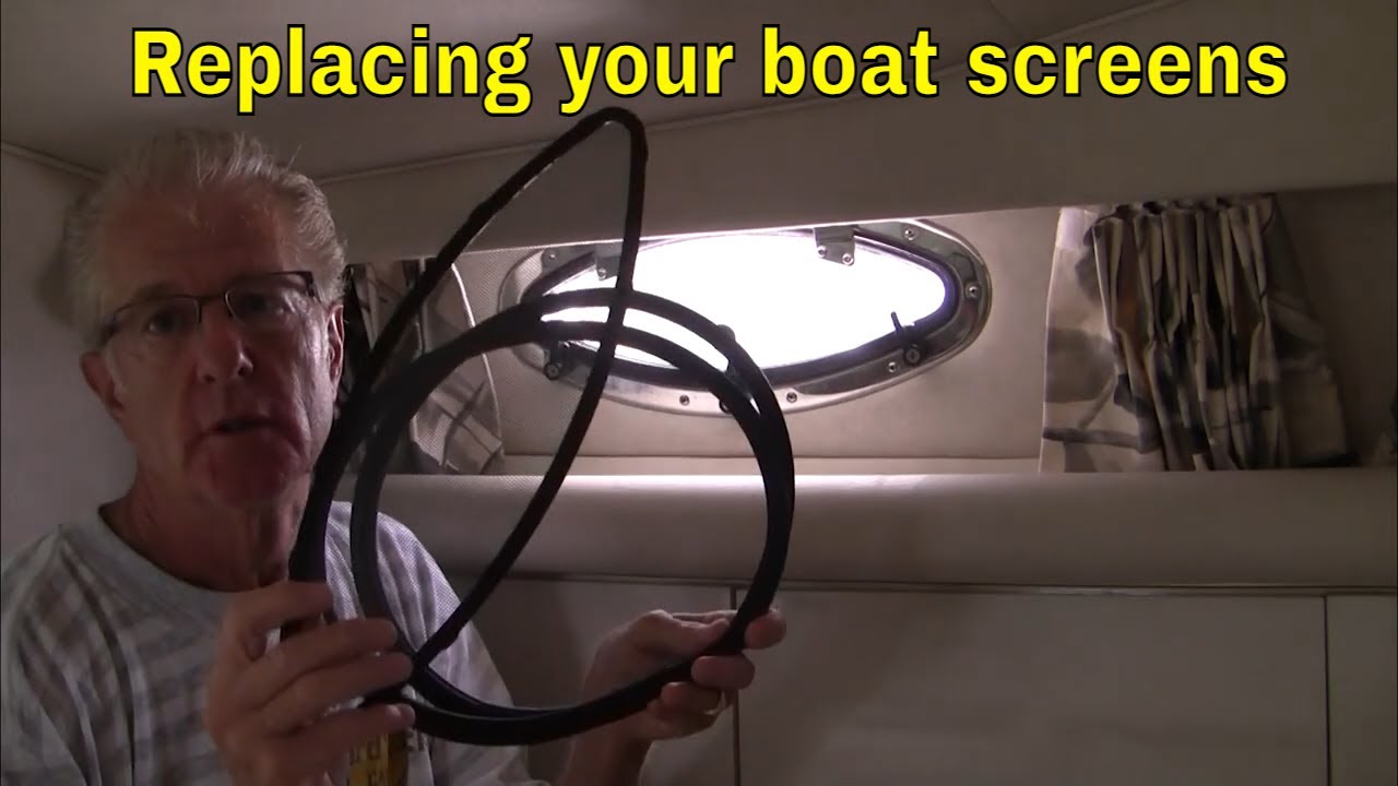 How to replace your boat screens