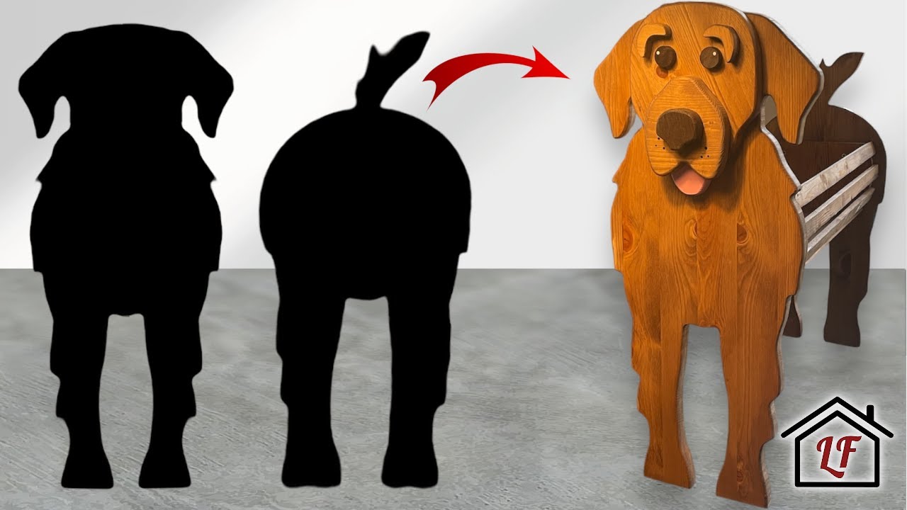 Creative Woodworking: Dog Shaped Planter