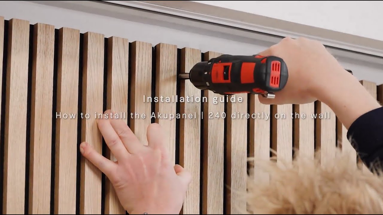 WoodUpp Akupanel installation