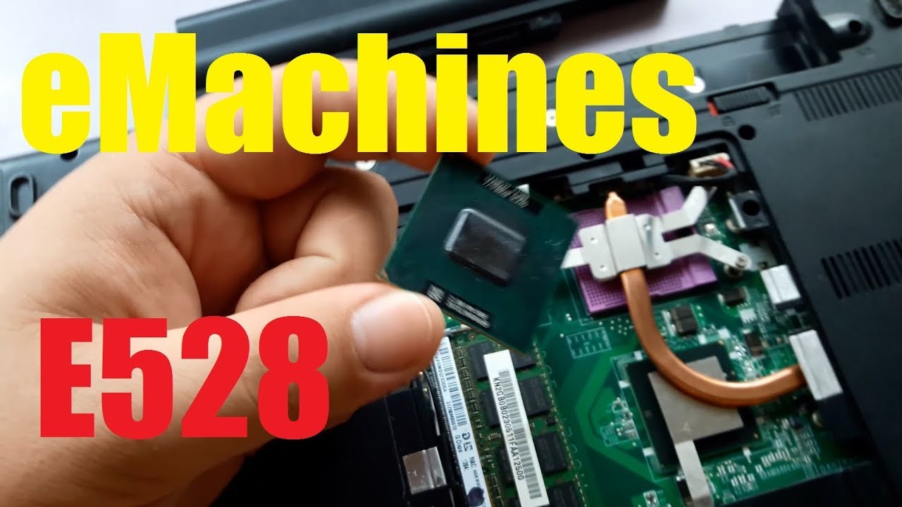 eMachines E528 - Замена процессора на 2 ядра