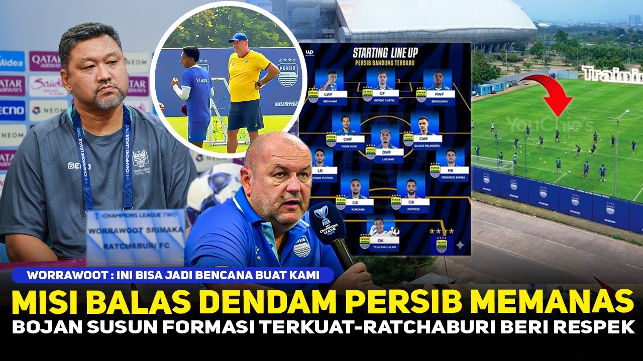 STARTING XI TERKUAT PERSIB❗️RESPON PELATIH RATCHABURI FC DISOROT~AFC BERI REAKSI