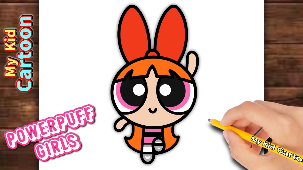 Powerpuff Girls Drawing | Easy For Kids, Step By Step Drawing #powerpuffgirls #drawing