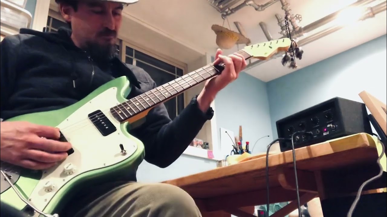 LSL Instruments Placerita Jazzmaster Mastery Bridge an original riff I&rsquo;ll call &ldquo;BreakinDaLawBluez&rdquo;