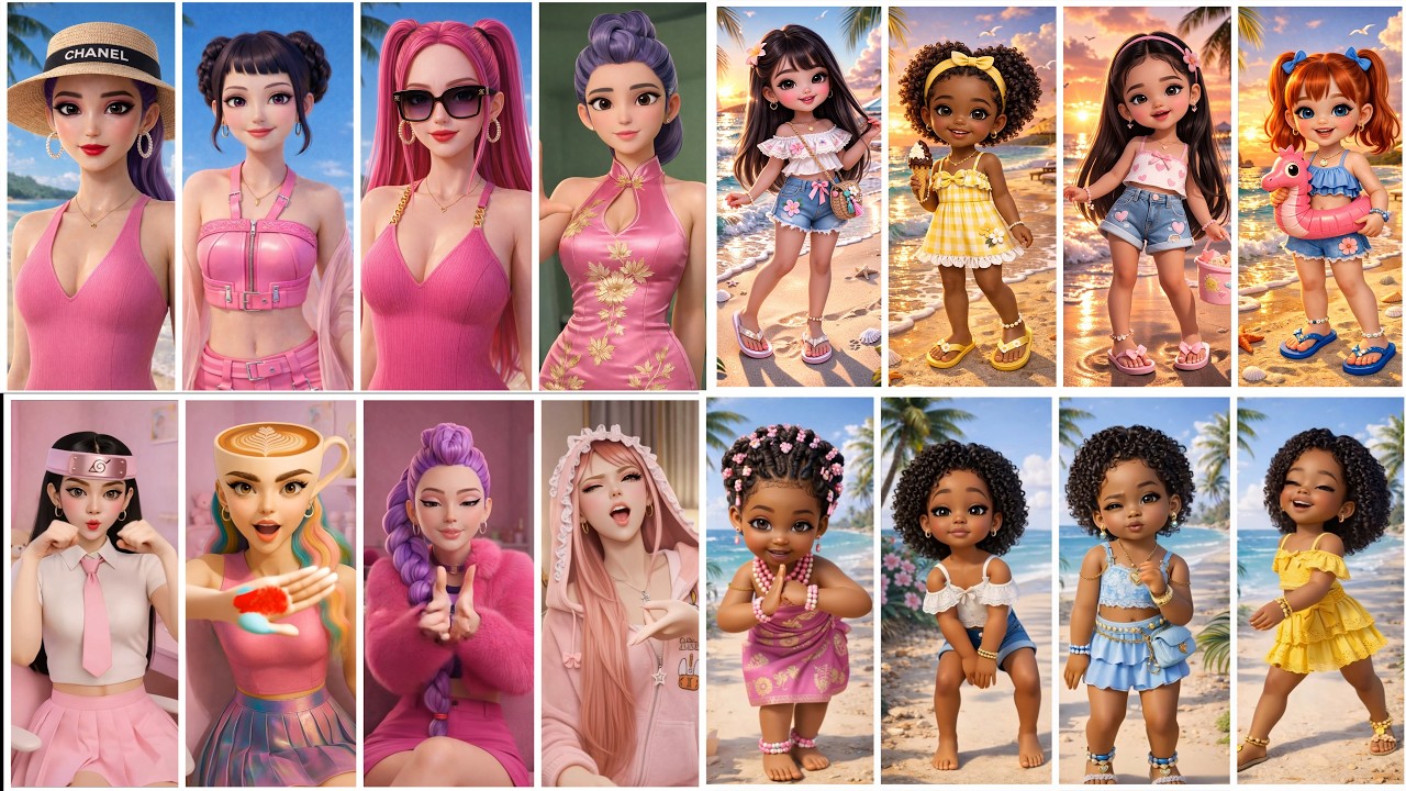 COLORING MIX TREND Rumi Make up trend Mira Make up trend & Dance Batte #colors #mix #trend #shorts