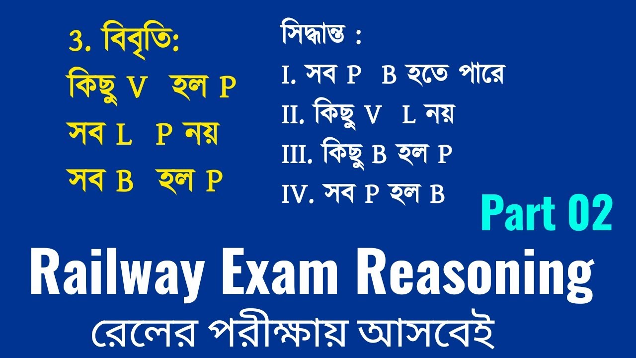 Part 02 | বিবৃতি ও সিদ্ধান্ত ভেনচিত্র বেসড্ | Statement Conclusion Syllogism Reasoning||
