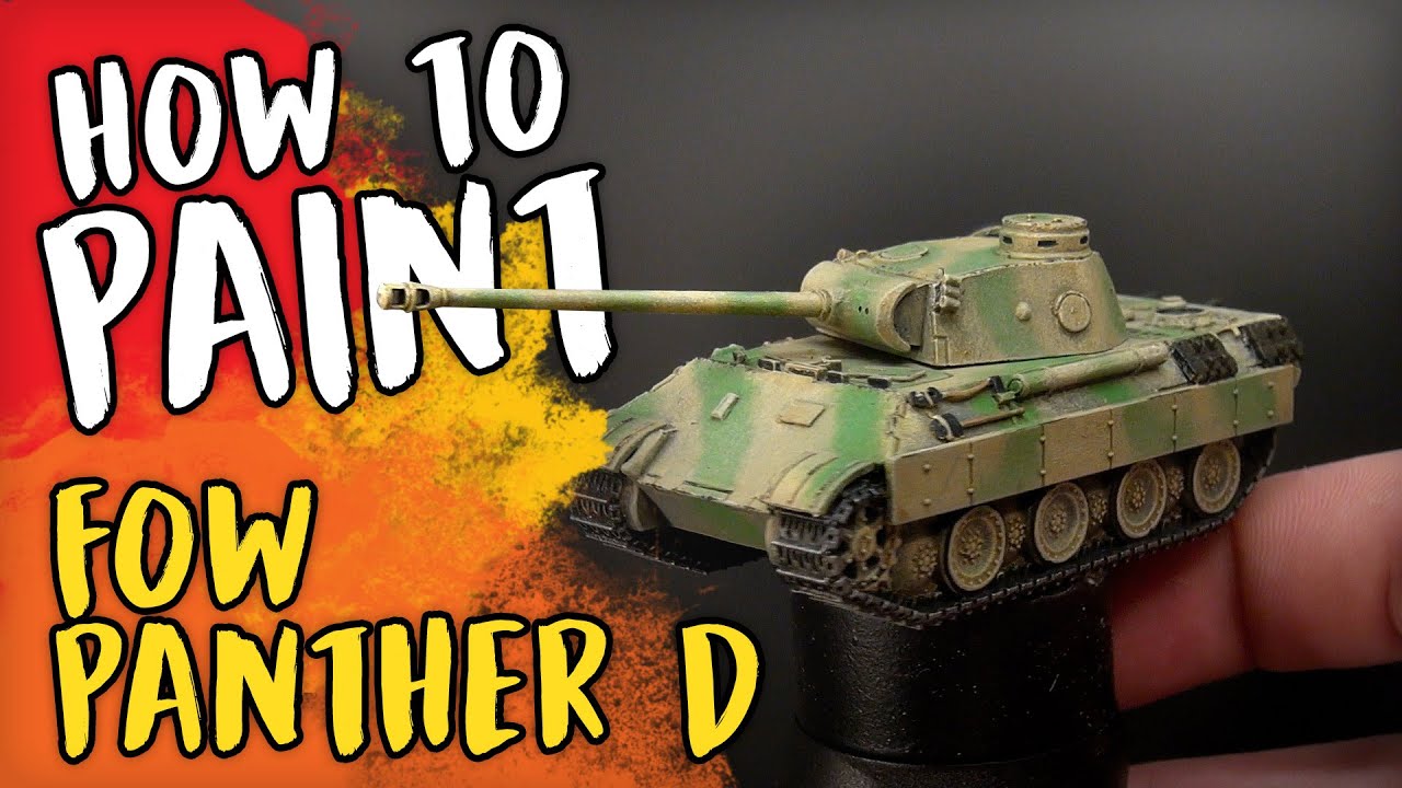 World War 2 German Panther D Painting Tutorial (Eastern Front) | Flames Of War