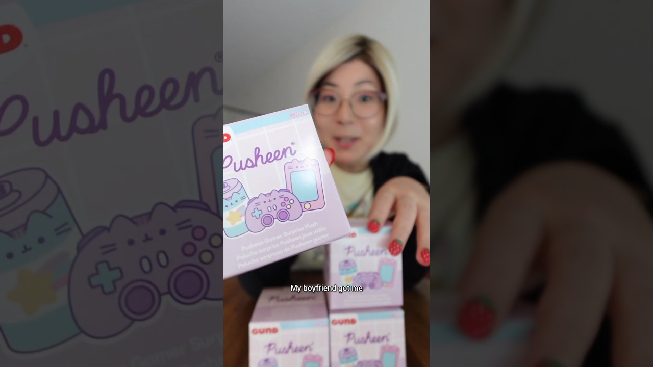 unboxing Gamer Pusheen Surprise Plush blind box gund #vancouver foodib