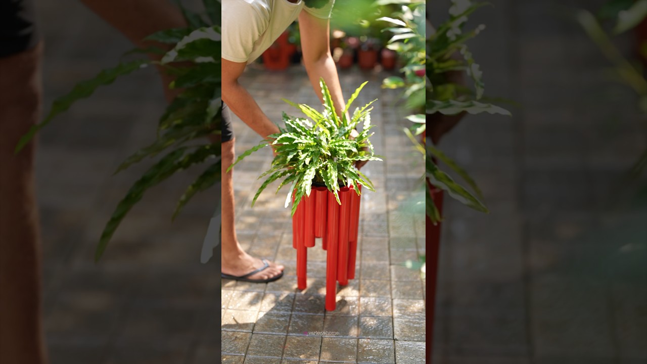Pipe Stand Planter 🪴 #diy #craftyhome #craftyliving #homedecor #handmadeplanter #homeplants #home