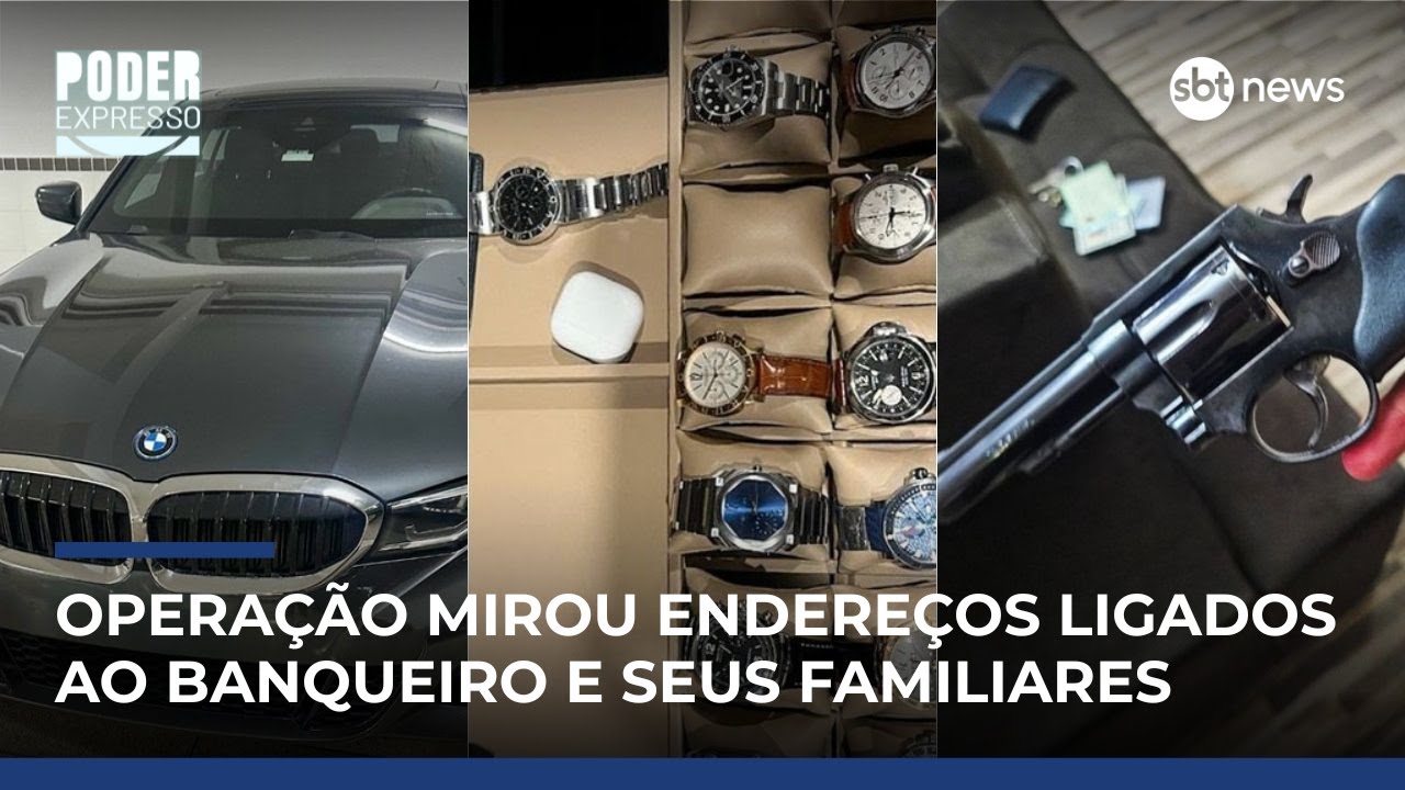 Relógios, carros e mais: veja apreensões de operação que mirou Daniel Vorcaro | #PoderExpresso