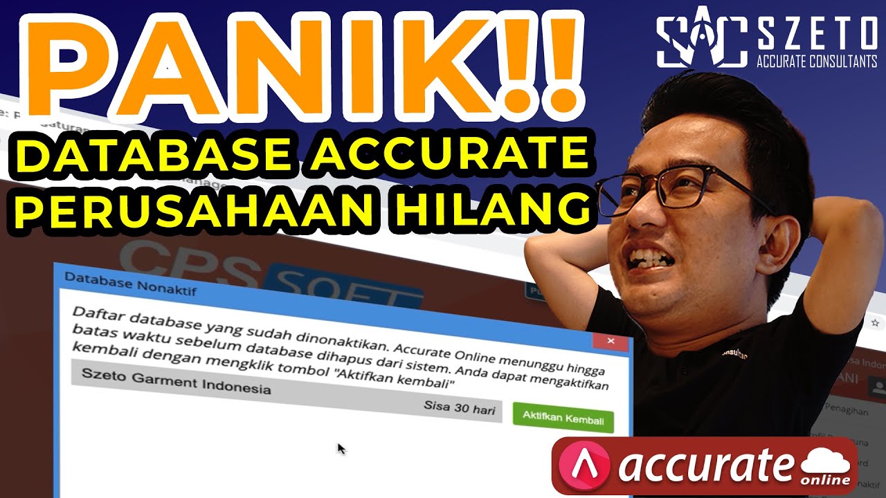 DATABASE ACCURATE HILANG? TAPI BISA BALIK LAGI? INI SOLUSINYA!