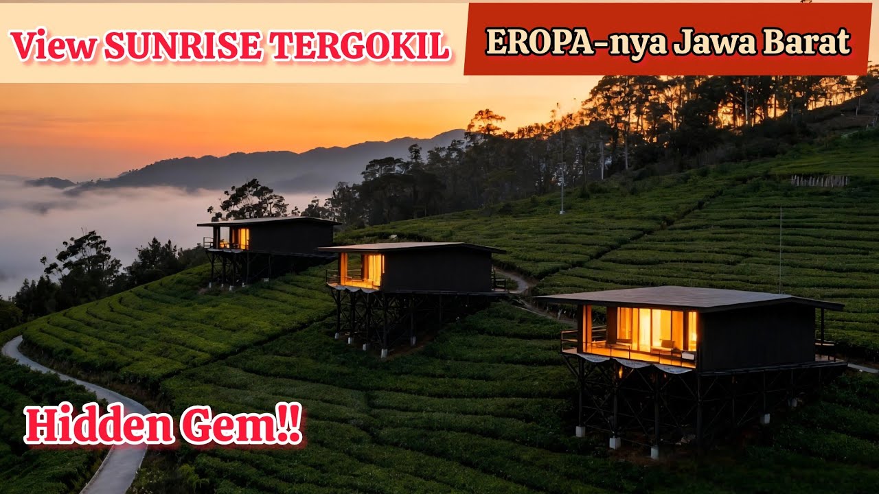 VIEW JUARA‼️ menginap di Bambulogy Cabin Pangalengan Bandung, serasa di luar negeri❗️