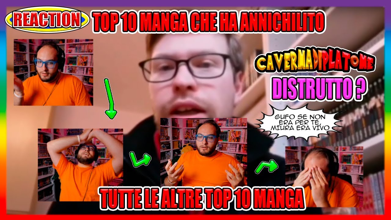 cavernadiplatone DISTRUTTO? REACTION A UNA TOP 10 MANGA CHE LO HA ANNICHILITO COMPLETAMENTE