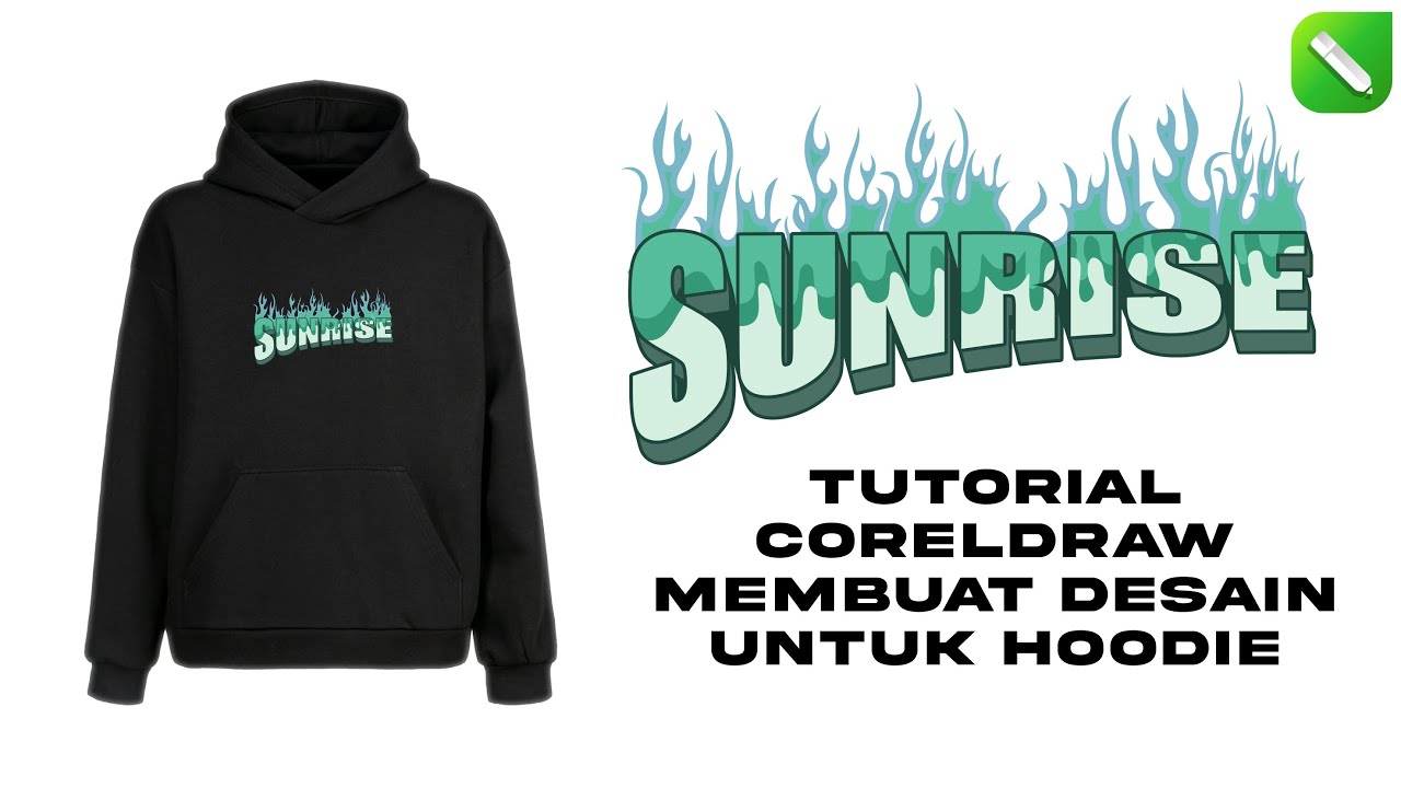 Tutorial corelDRAW Membuat Desain Untuk Hoodie