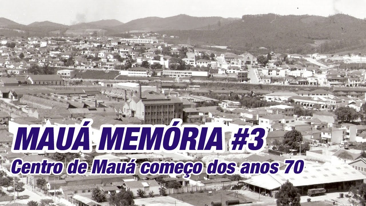 Centro de Mauá no começo dos anos 70