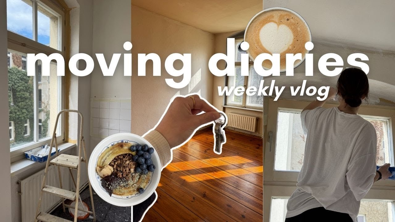 Ich ziehe in meine ERSTE EIGENE WOHNUNG nach BERLIN🛋️⭐️ | moving diaries pt. 1