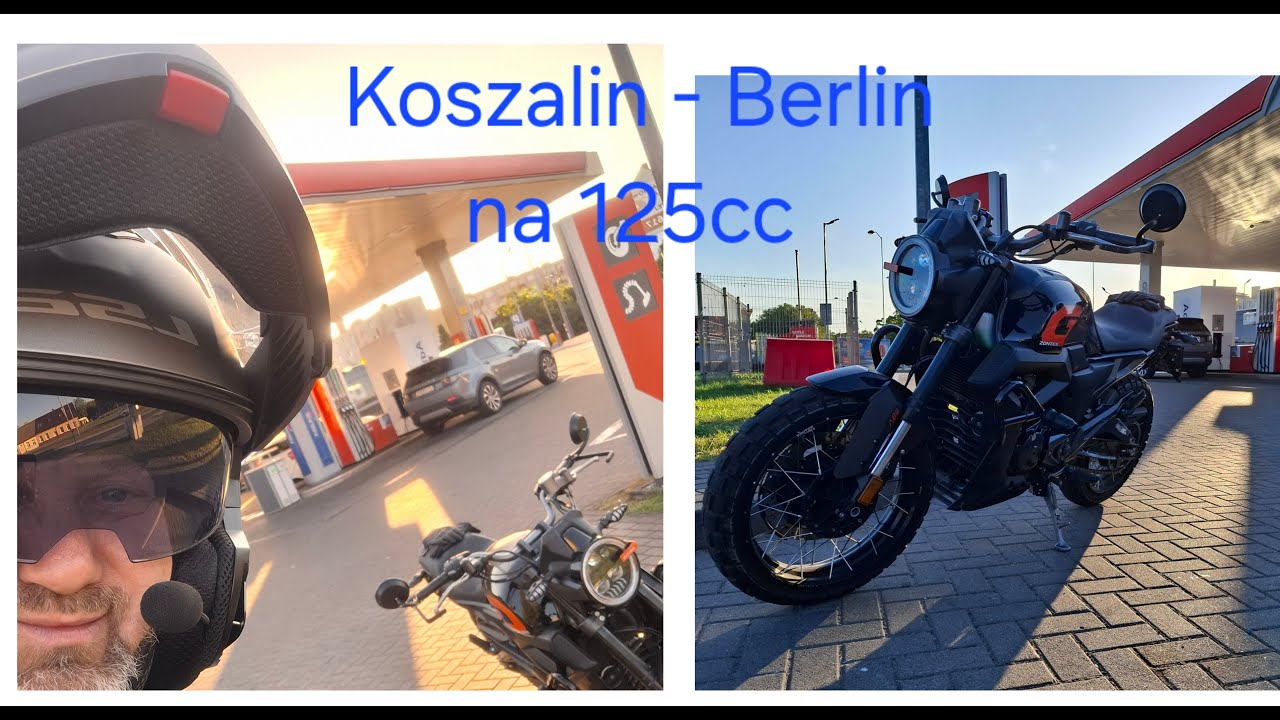 Z Koszalina do Berlina motocyklem 125. ZONTES 125 GK.