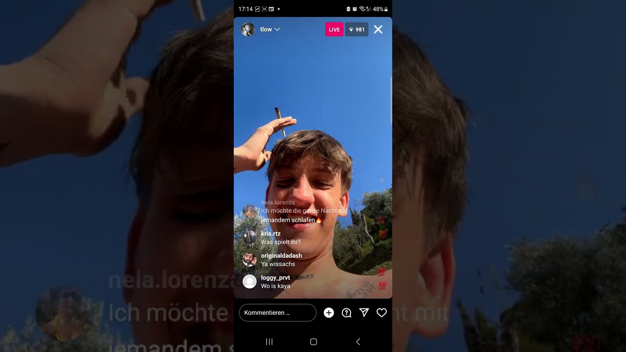 Neue Leaks von Musik + Roomtour aus Urlaub | tlow insta livestream