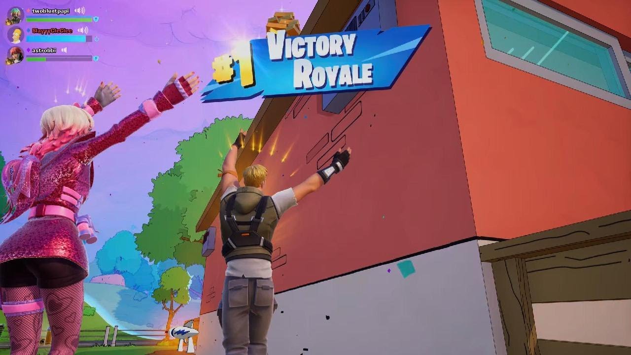FORTNITE | THE SIMPSONS (BATTLE ROYALE + TRIOS / ZERO BUILD + FULL MATCH) - VICTORY ROYALE REALNESS!