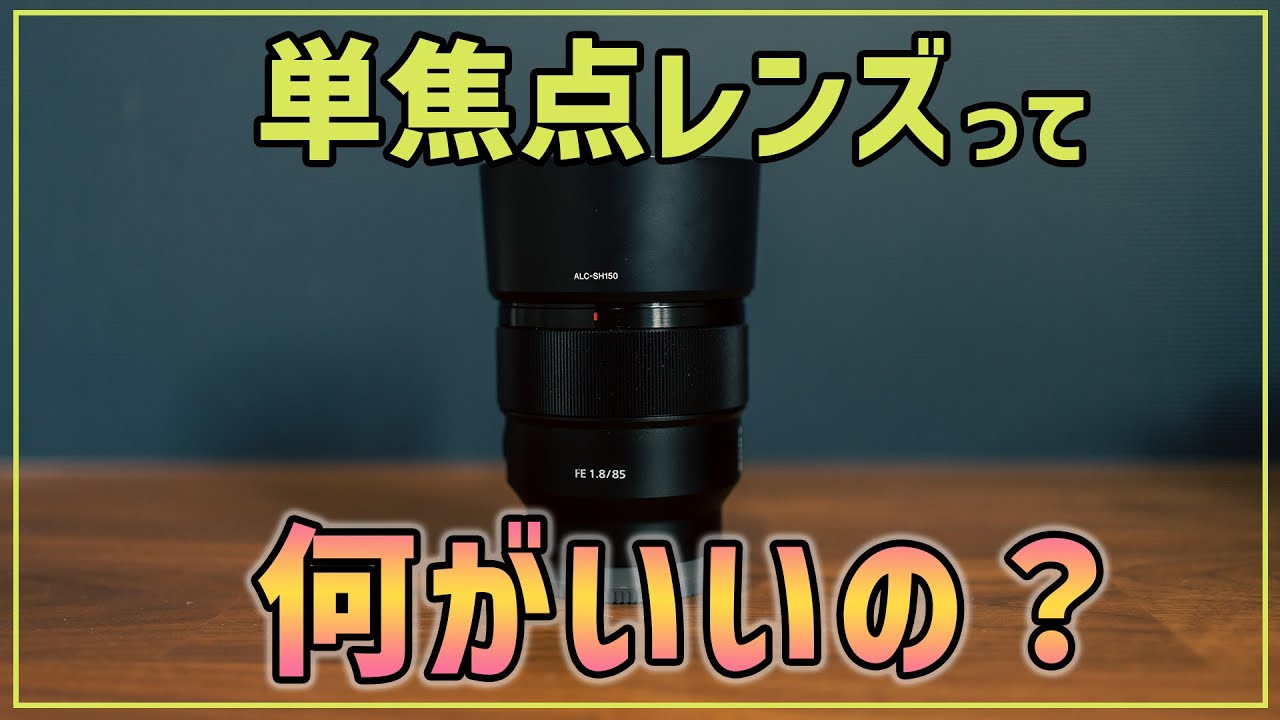 【初心者OK】単焦点レンズって何がいいの？メリットとデメリット