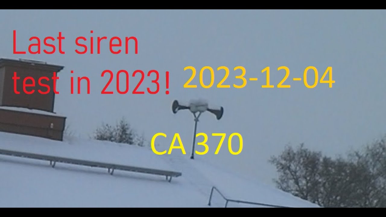 Siren Test Sweden 2023/12/04