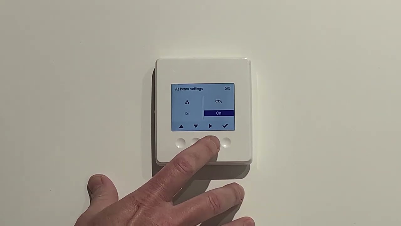Setup of MV unit control panel (for professionals)