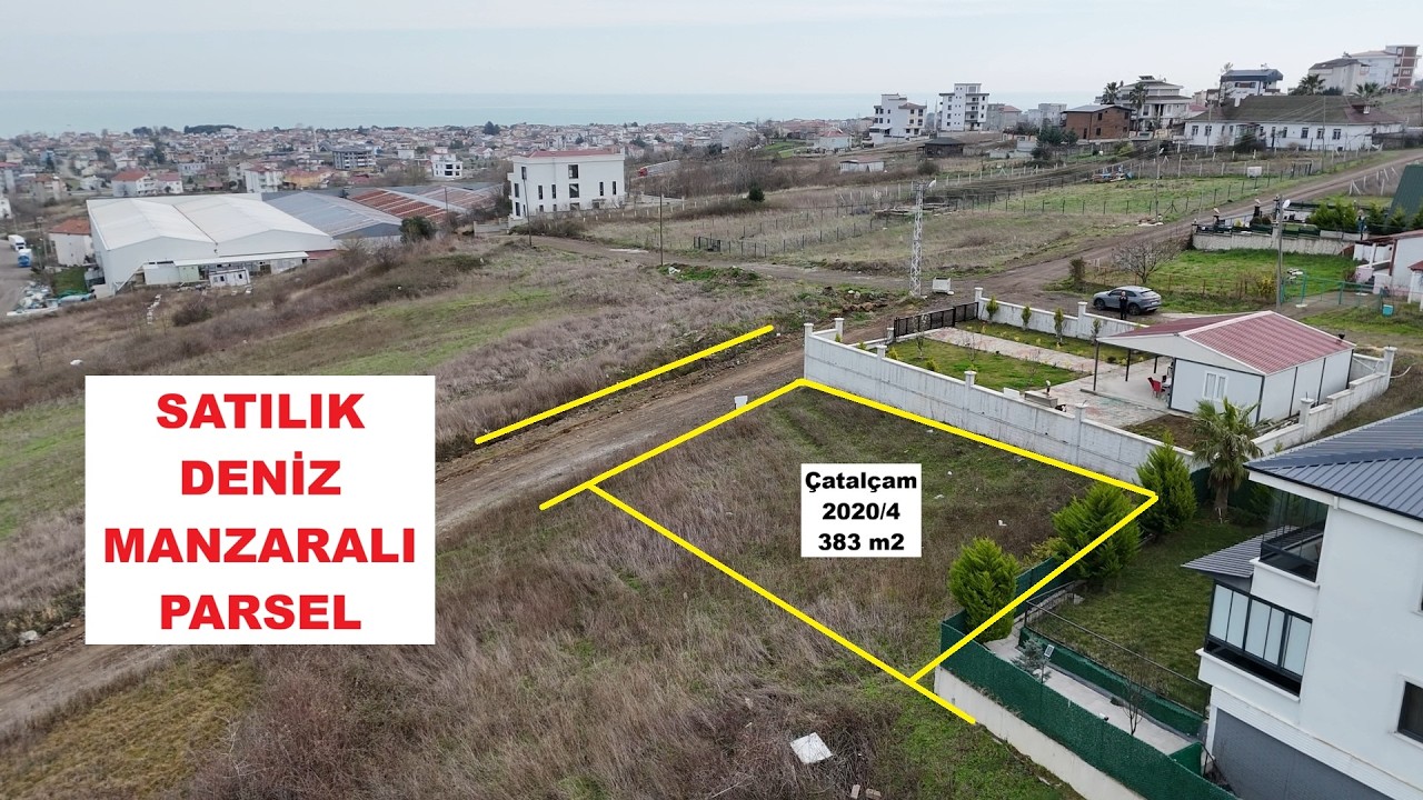 ATAKUM ÇATALÇAM'DA DENİZ MANZARALI İMARLI PARSEL