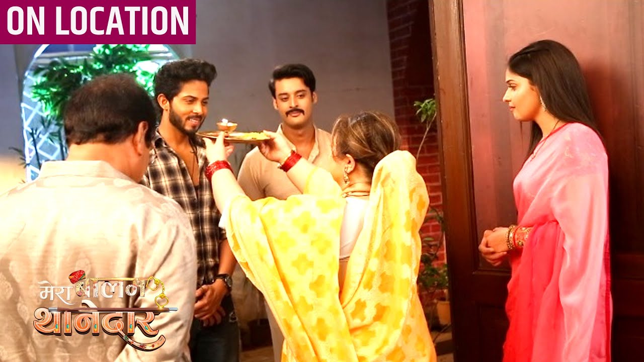 Mera Balam Thanedaar | Veer Aur Vansh Ka Sulochana Ne Aarti Utarkar Kiya Swagat | On Location