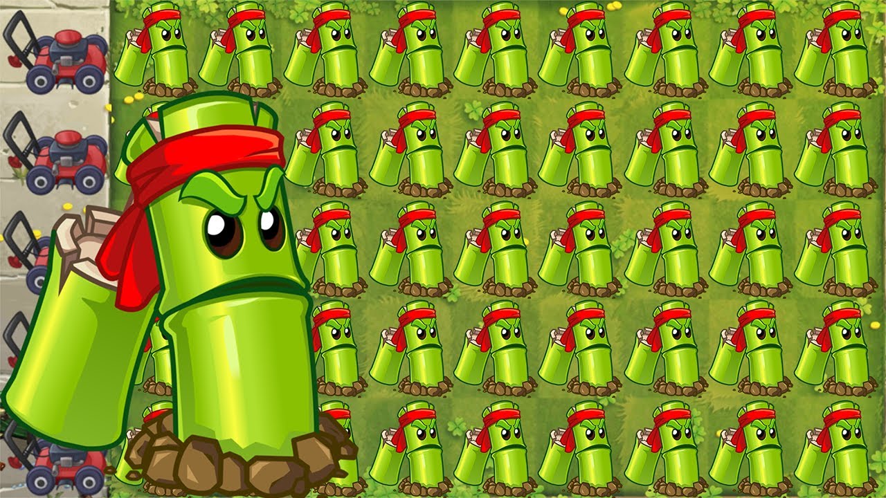 Plants vs. Zombies Online - Every Bruce Bamboo Power Up! (植物大战僵尸Online)