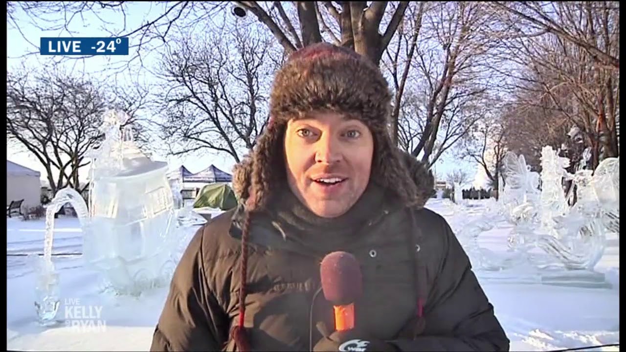 Steve Patterson Gives a Weather Report from Freezing Cold Minnesota