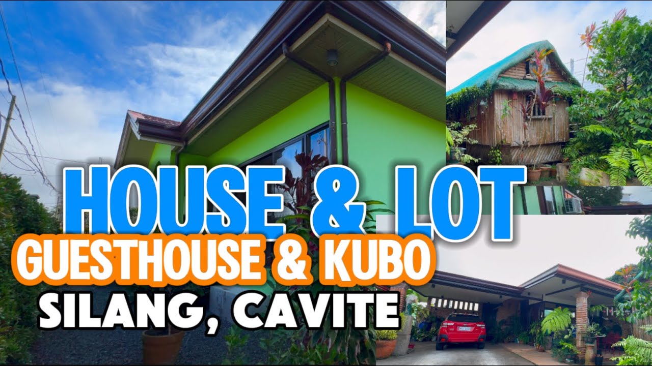 NOV-622 Silang cavite bungalow house and lot 618 sqm with guesthouse and kubo