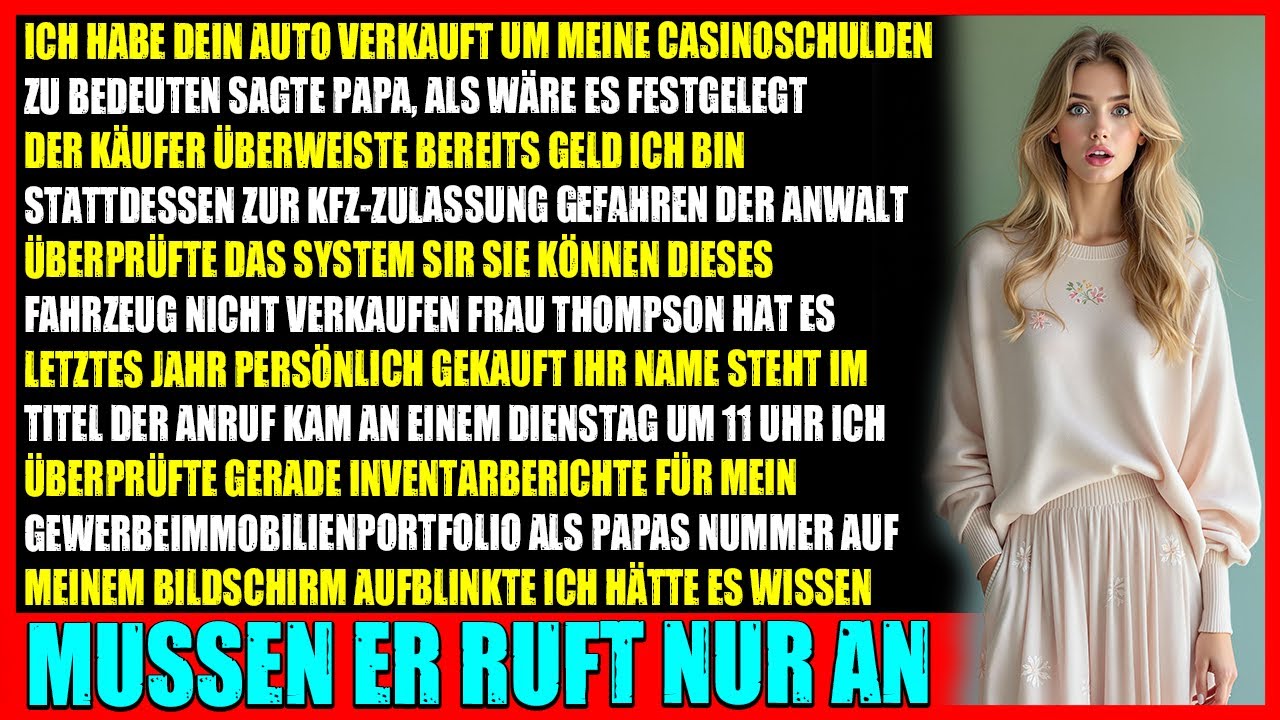 Vater verkaufte mein Auto wegen Schulden  doch beim Amt hieß es Der Titel ist schon auf den Käufer