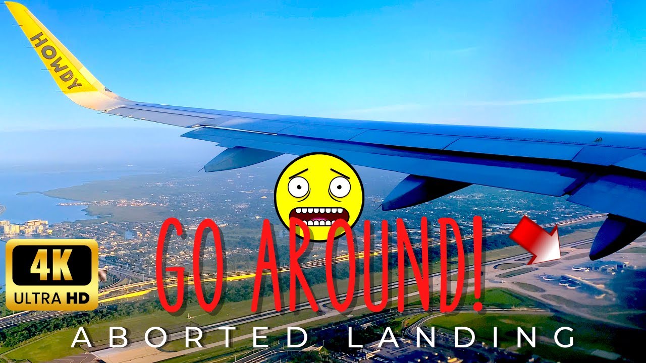 GO AROUND ! - ABORTED LANDING ON TAMPA - SPIRIT A320