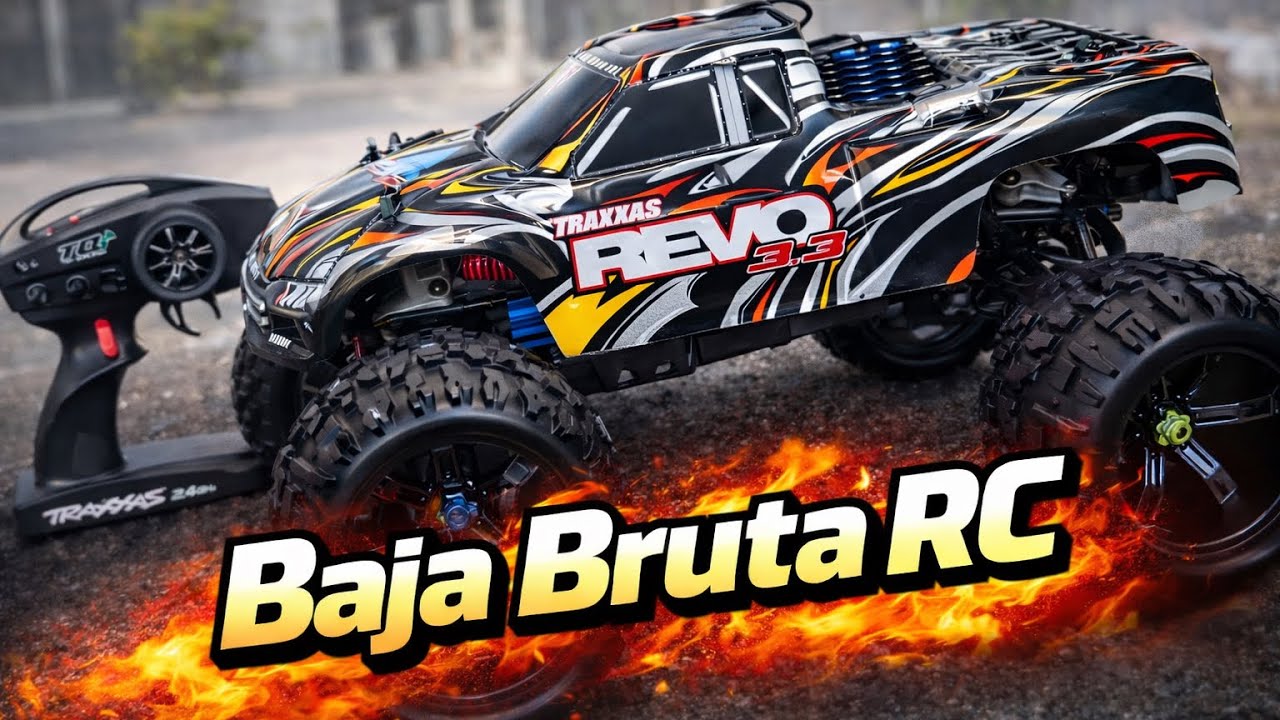 Traxxas Revo 3.3 completa com direito a ré e tudo. Está a venda . #traxxasrevo#traxxas #rcnitro 