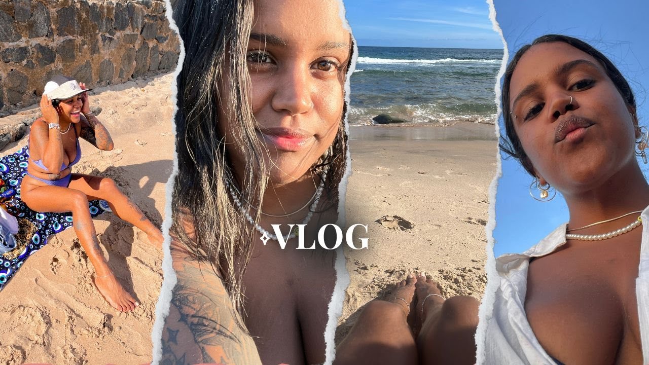 um mine vlog de um dia na praia ✶ Barra - Salvador