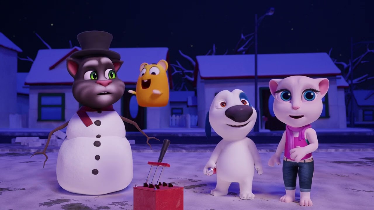 Talking Tom - Snowman Carrot Chaos! | WildBrain