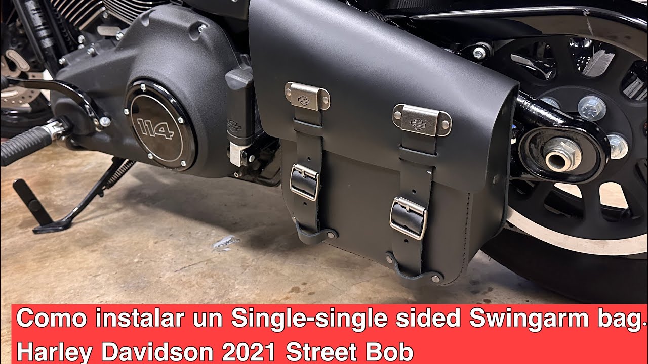 2021 Harley Davidson Street Bob. Como instalar un Single Sided Swingarm Bag a una 2021 Street bob.
