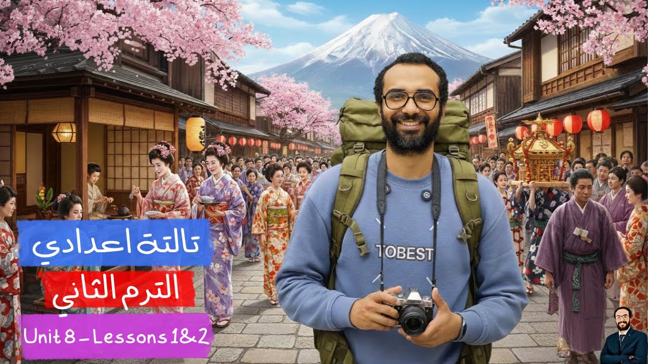 الترم الثاني | أبسط شرح منهج انجليزي تالتة اعدادي 2026 | الوحدة الثامنة | الدرسين 1 & 6 الجزءالأول