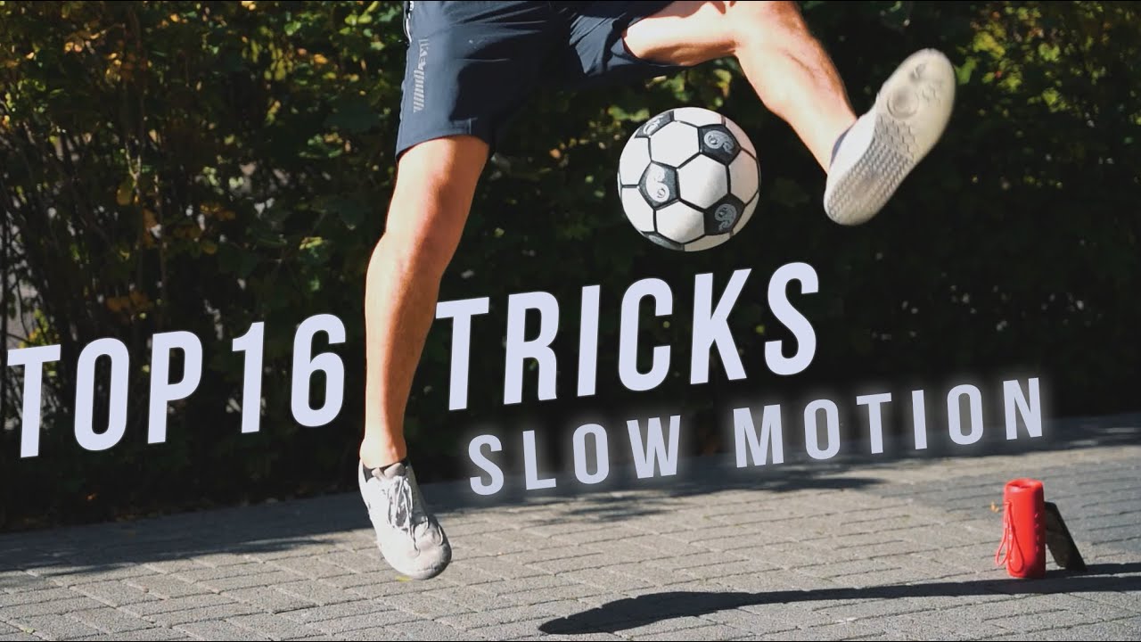 16 Top Freestyle Football Tricks / Soccer with Slow Motion