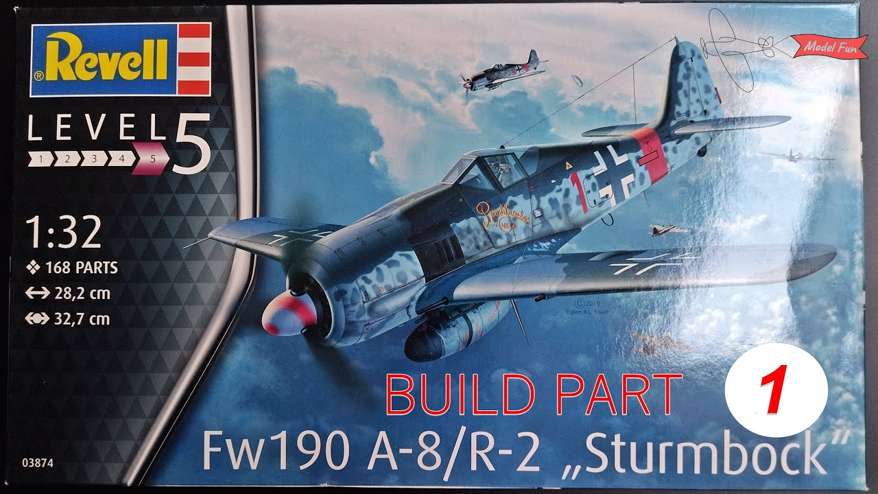 Fw190 A-8/R-2 Sturmbock. BUILD PART 1/4. Revell 1:32 03874