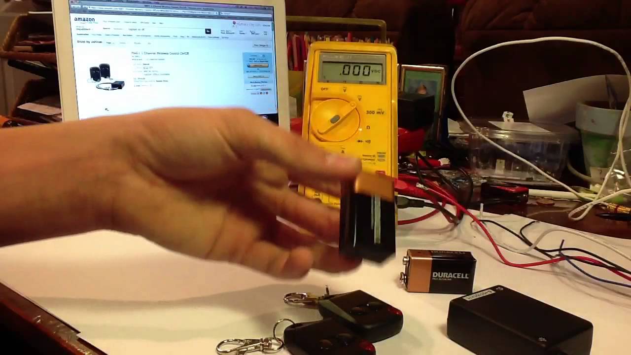 Wireless remote on/off switch