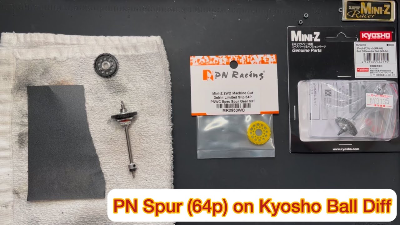 How To Video: Convert your Kyosho ball diff with PN Racing Spur (64-pitch)