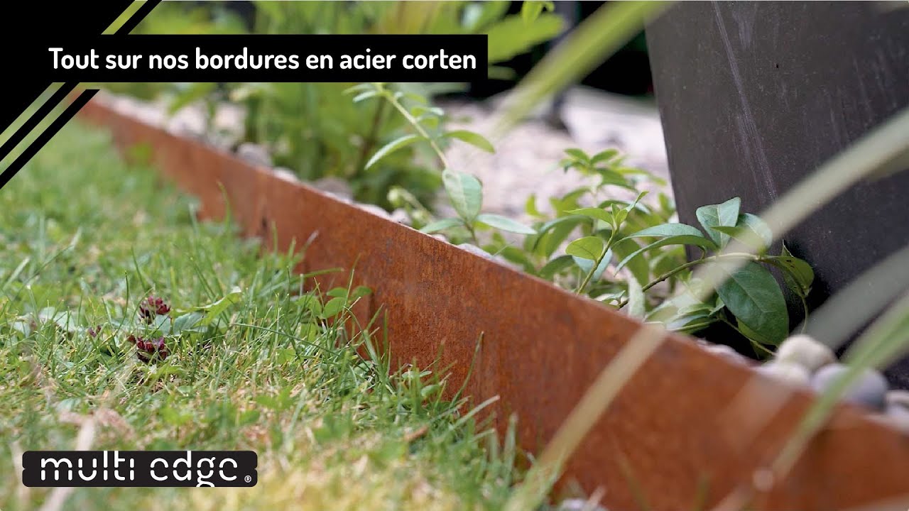 Tout sur nos bordures en acier corten