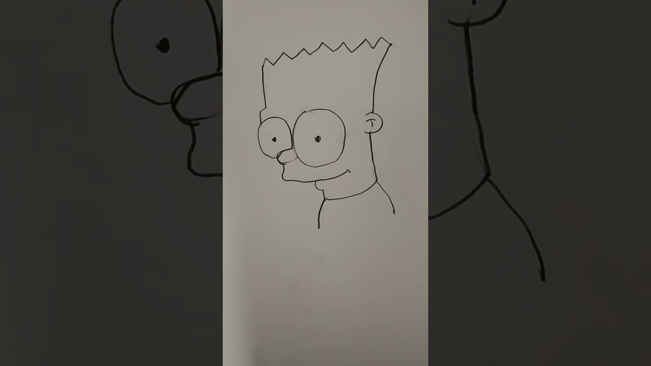 7-year-old drew Bart Simpson 