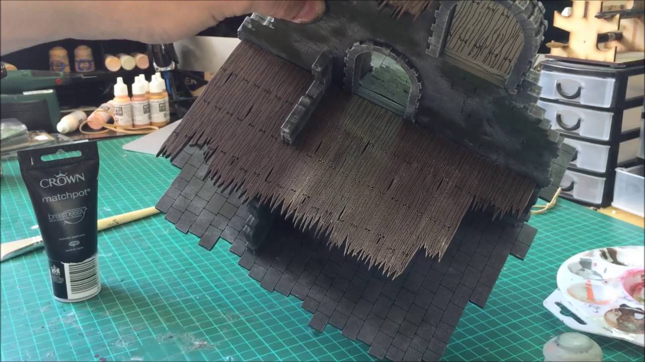 How To Paint MDF Terrain Quick and Easy. Dark Ops, Iceheim