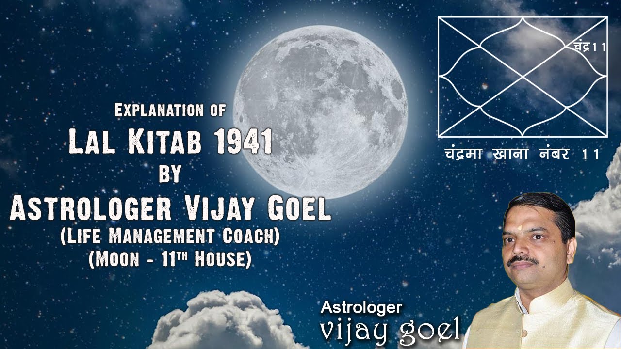 चंद्रमा खाना नंबर 11 (Moon in Eleventh House) - Lal Kitab (लाल किताब) 1941 – EP35 – Astro Vijay Goel